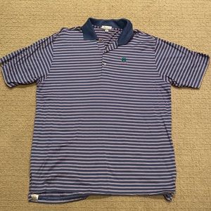 Men’s short sleeve Golf polo shirt, Peter Millar, size extra large,